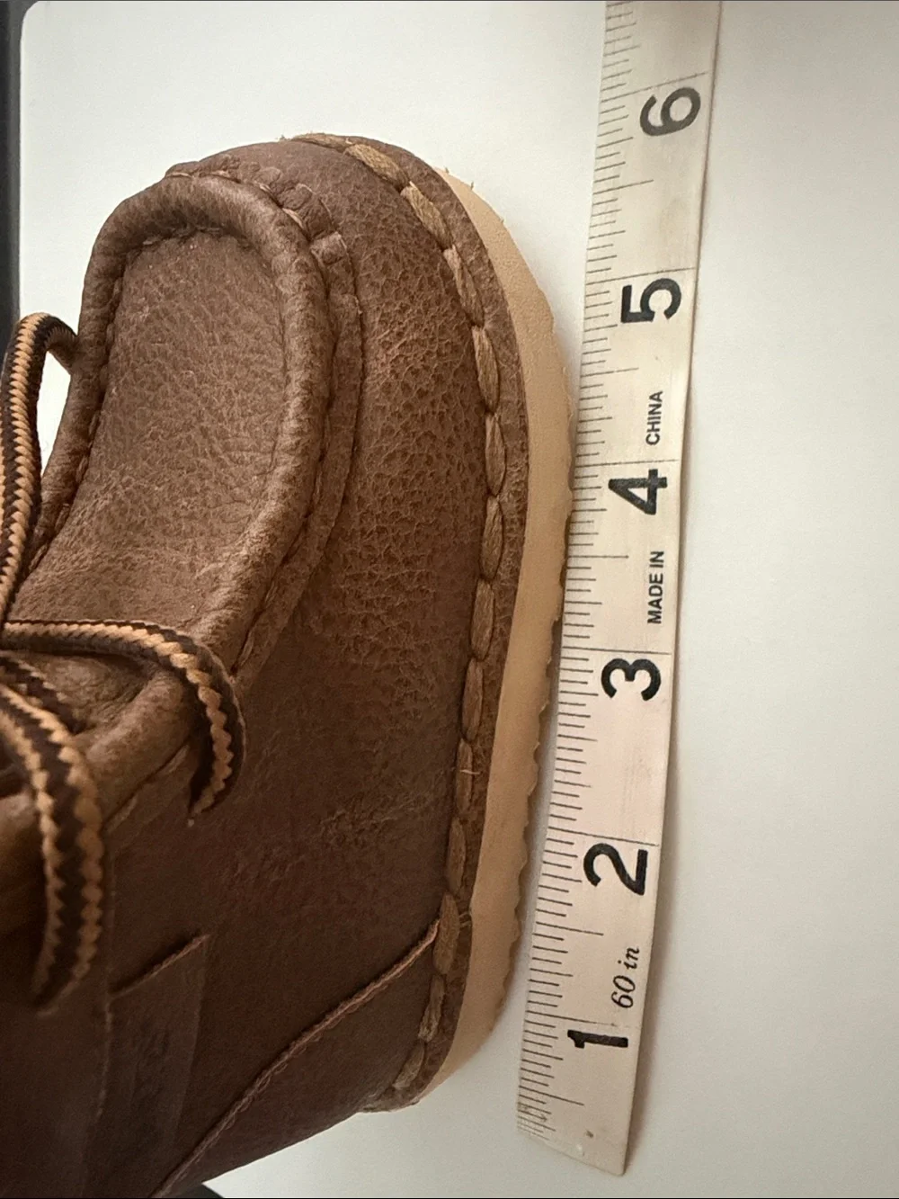 Twister infant baby Brown Lace-Up‎ Moccasin Boots Sz 8.9/9